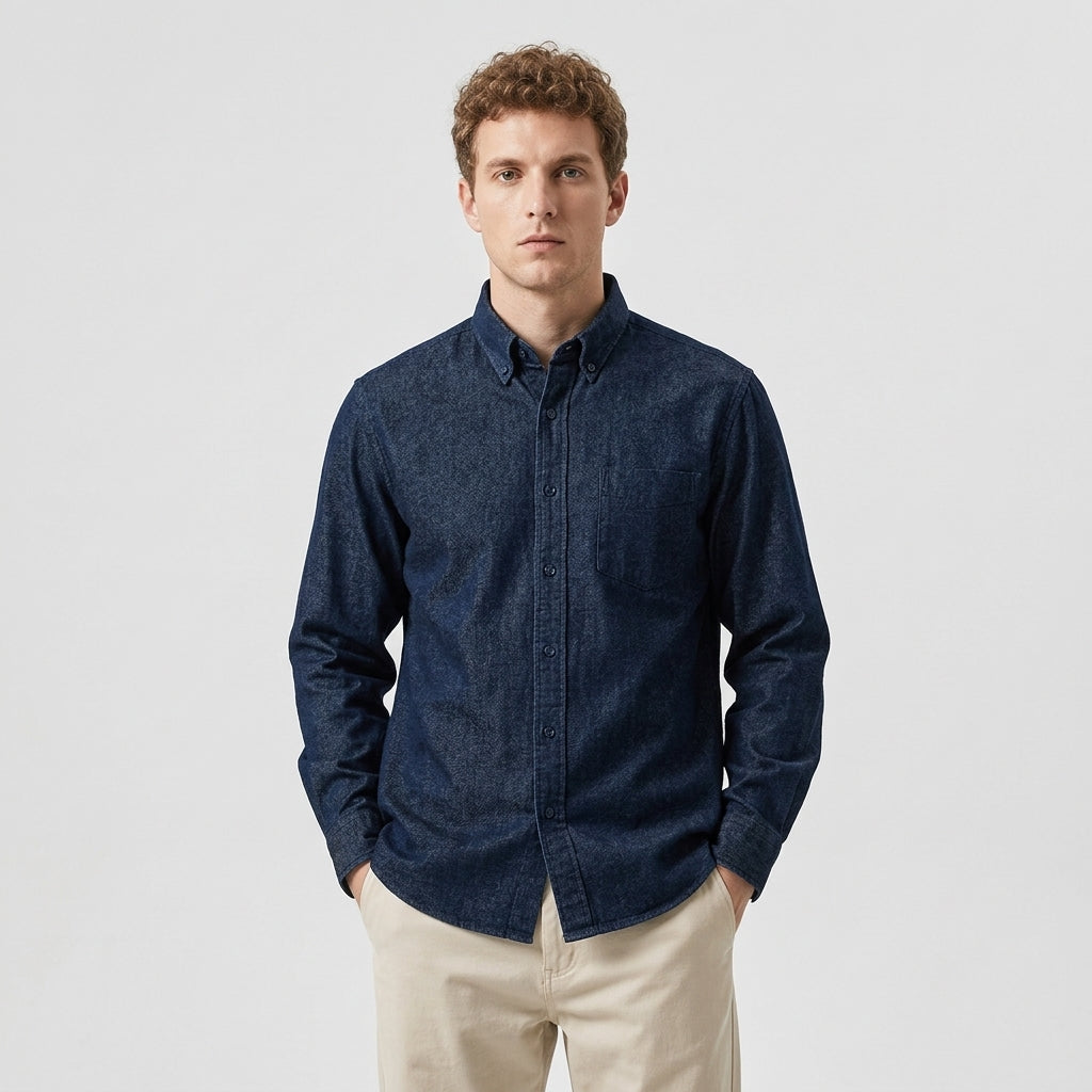 Kyoto UnderOver Shirt in Navy