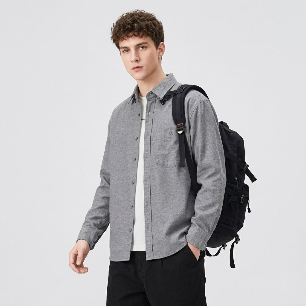 Kyoto UnderOver Shirt in Grey
