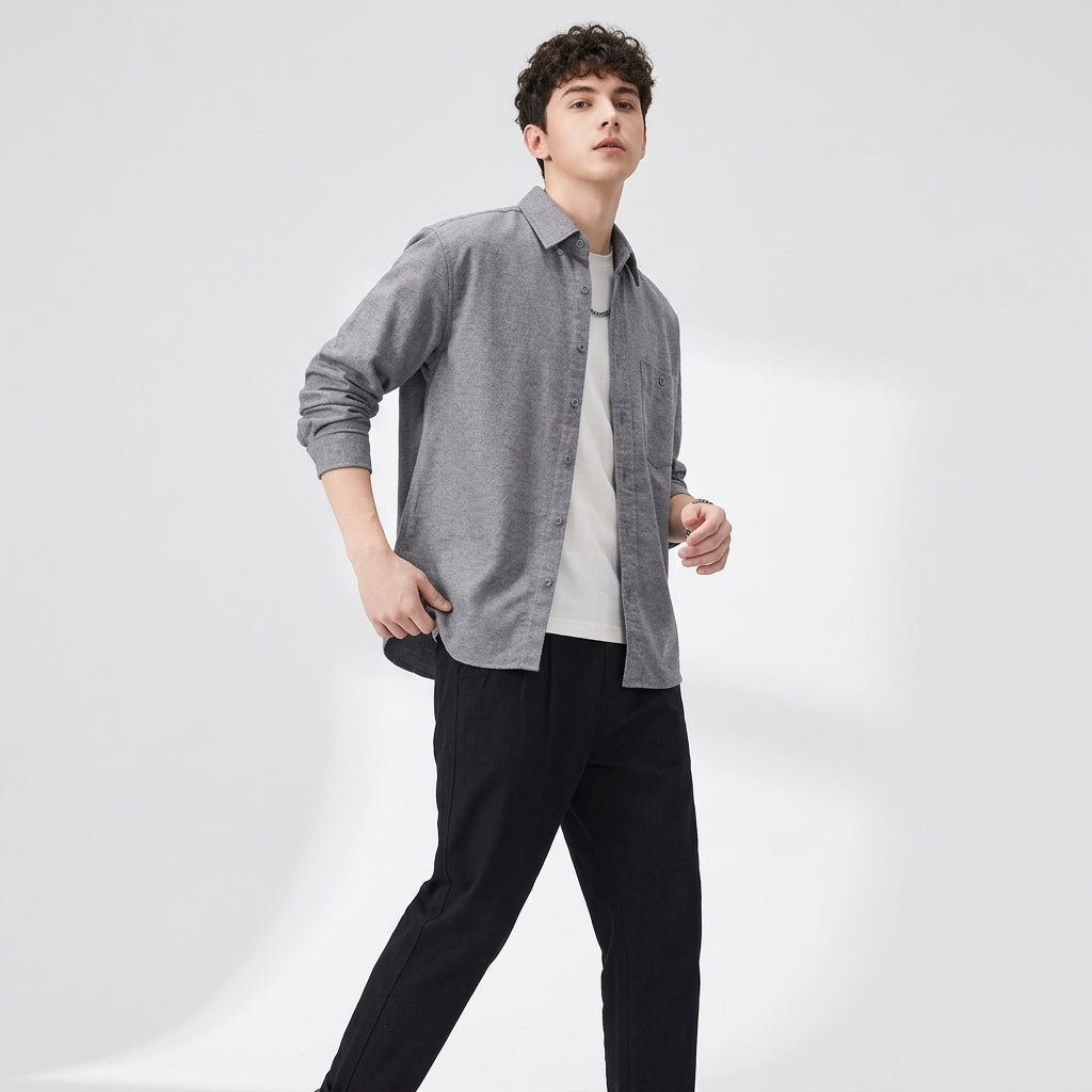 Kyoto UnderOver Shirt in Grey