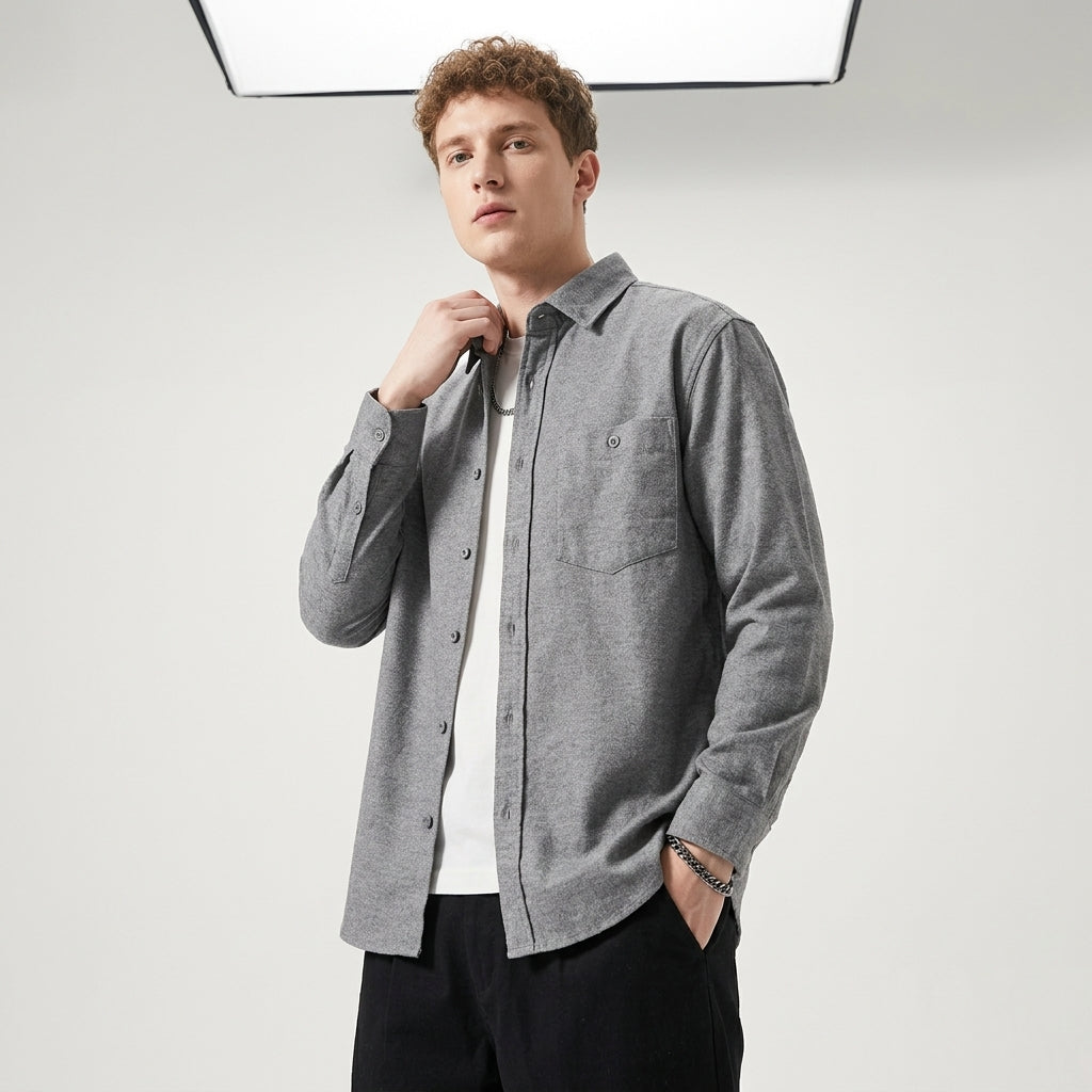 Kyoto UnderOver Shirt in Grey