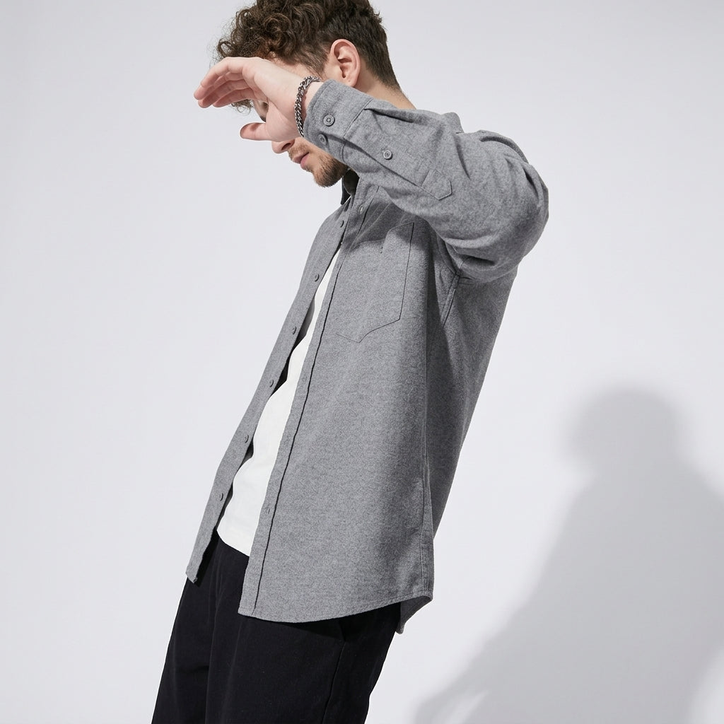 Kyoto UnderOver Shirt in Grey