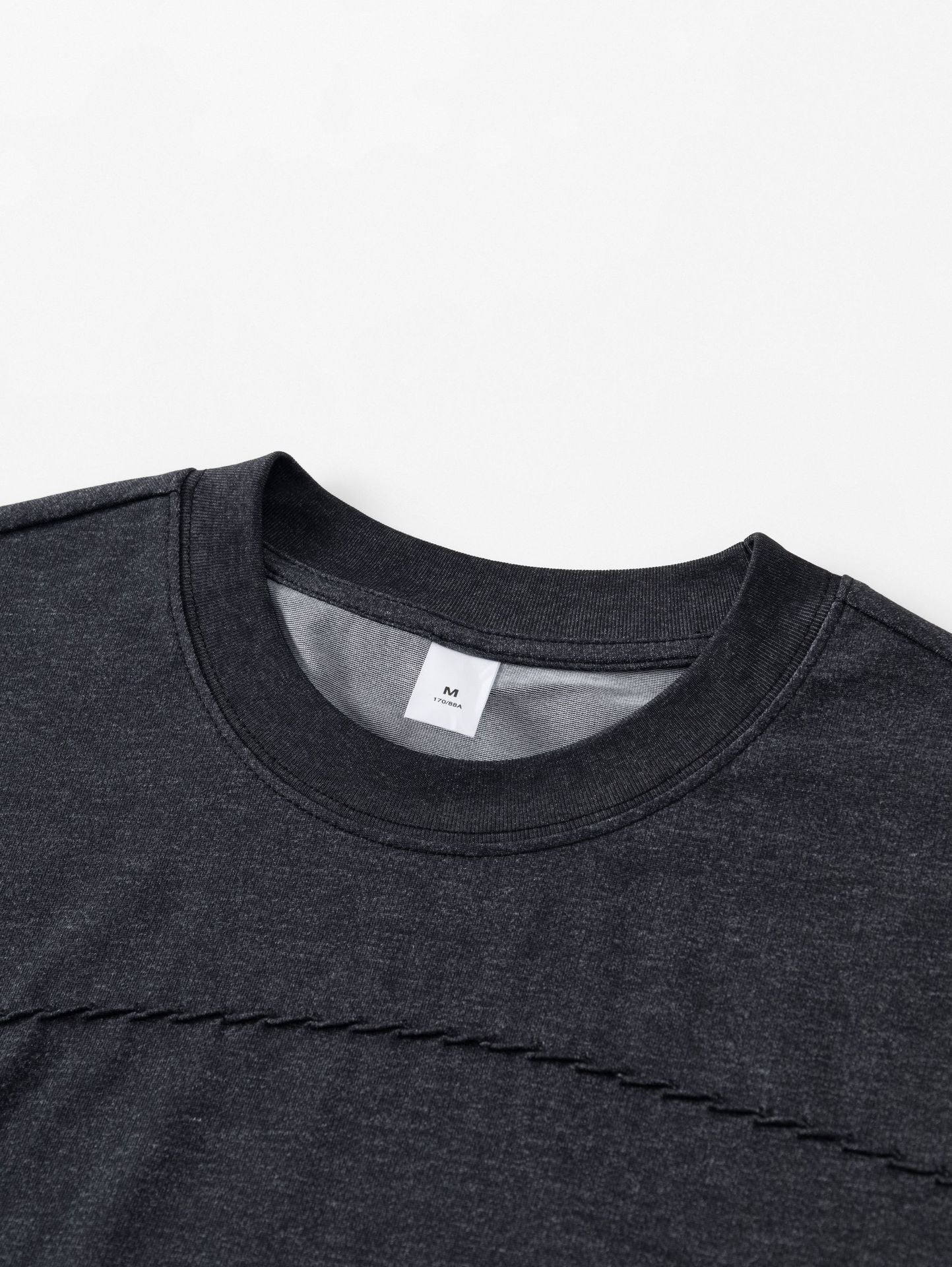 Spun Cotton Tee in Charcoal Grey