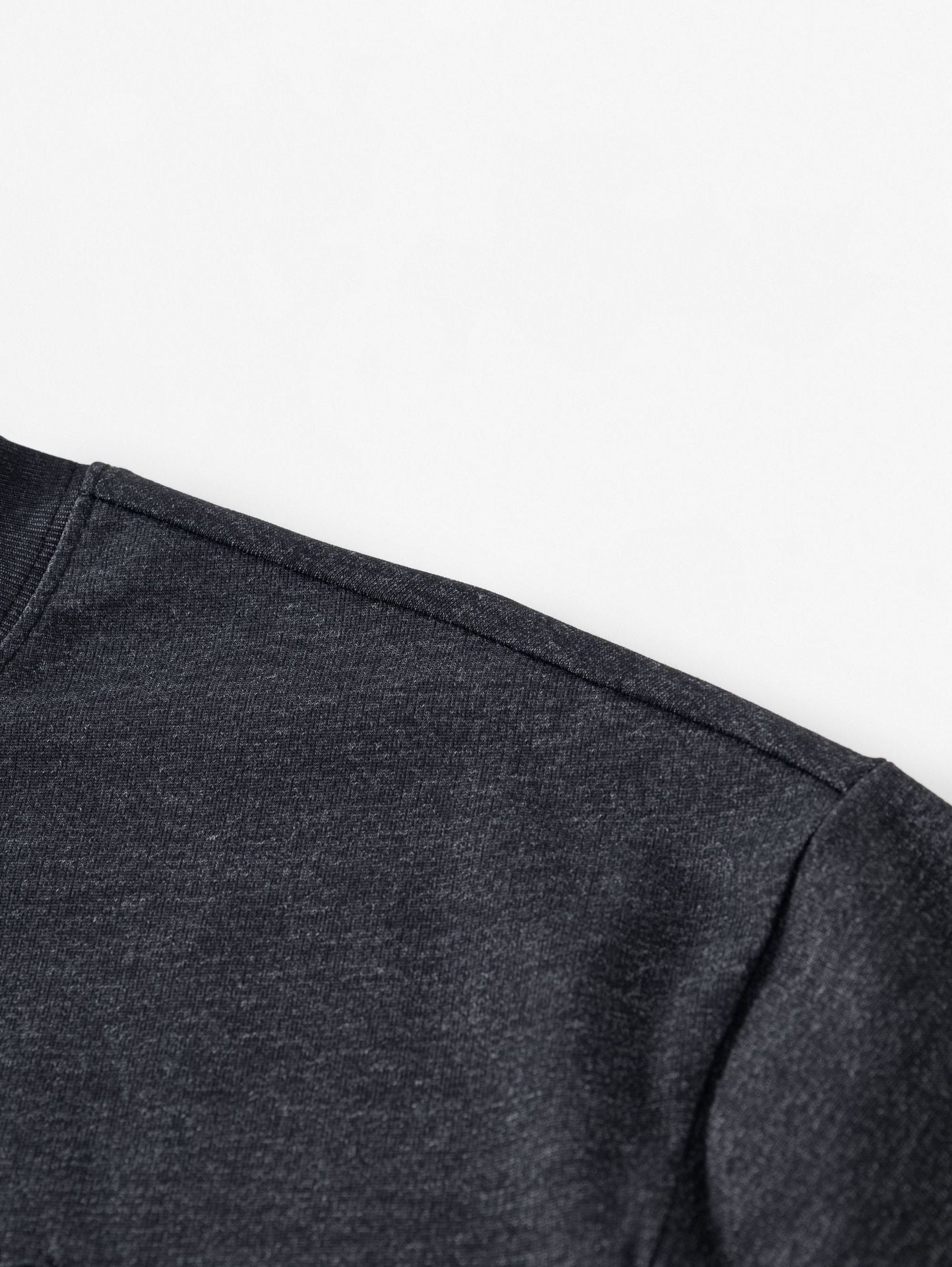 Spun Cotton Tee in Charcoal Grey