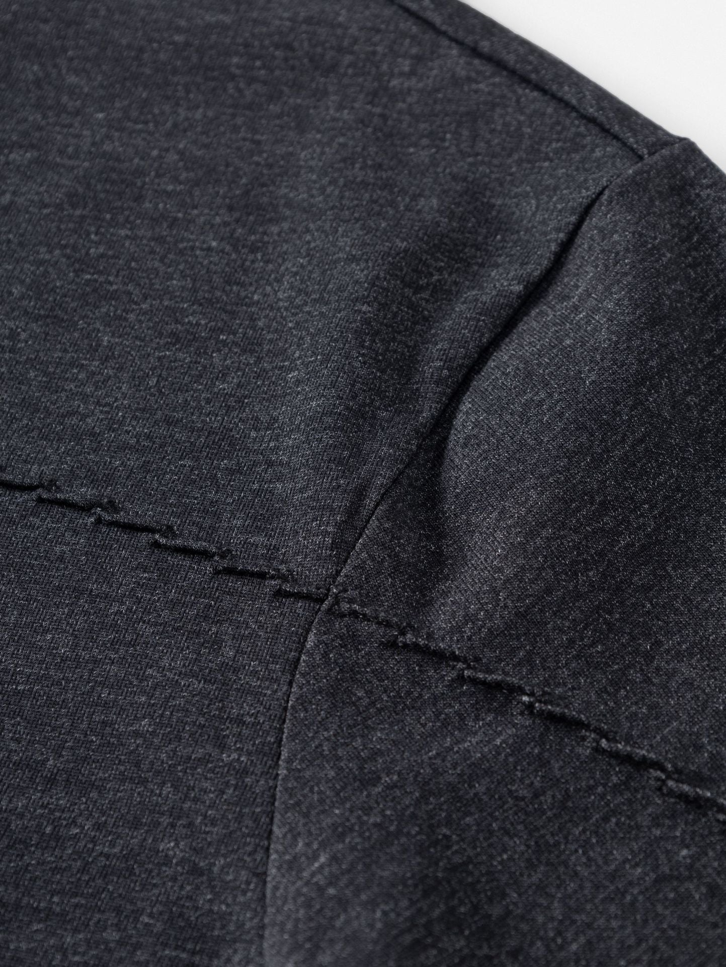 Spun Cotton Tee in Charcoal Grey