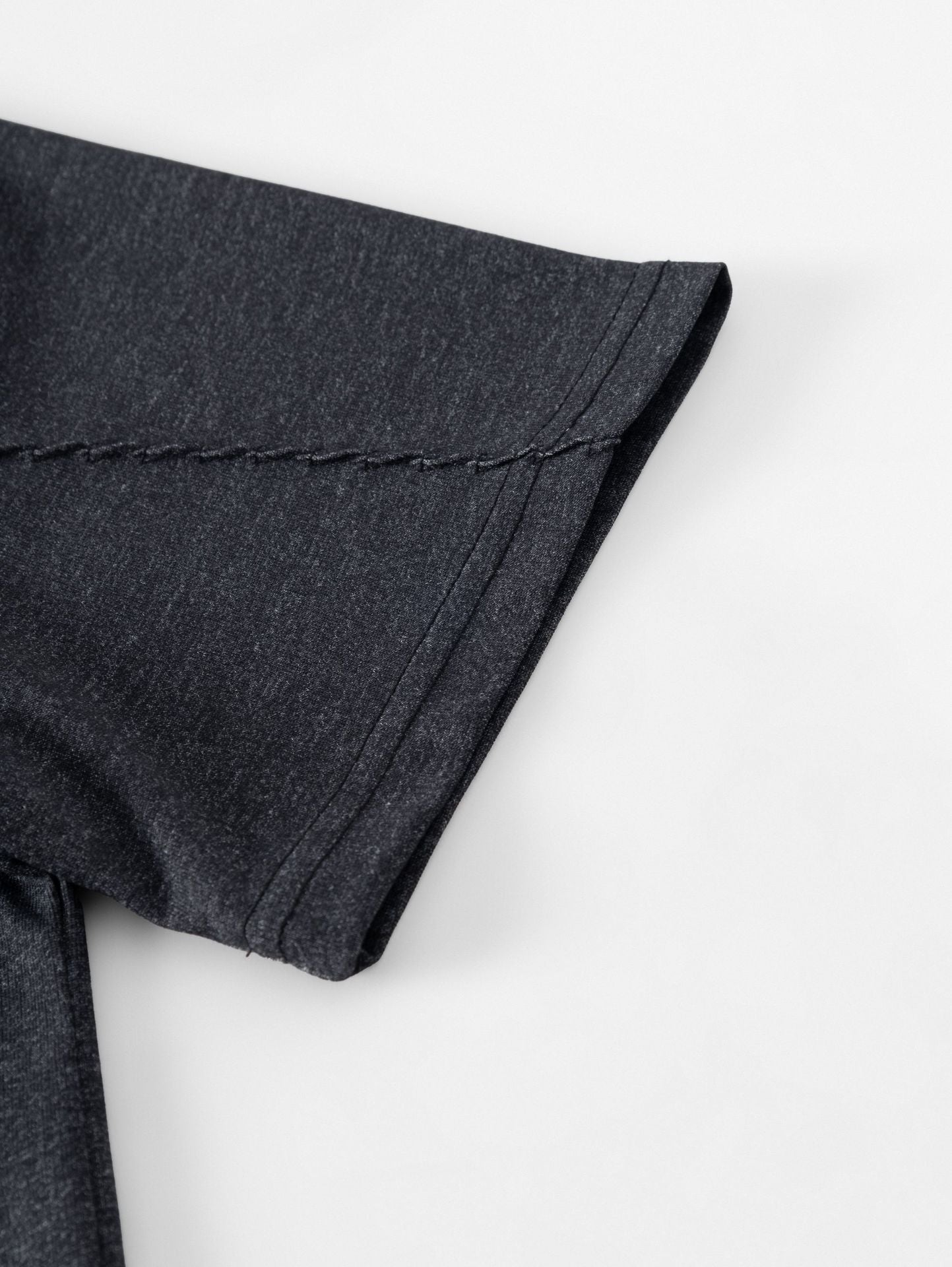 Spun Cotton Tee in Charcoal Grey