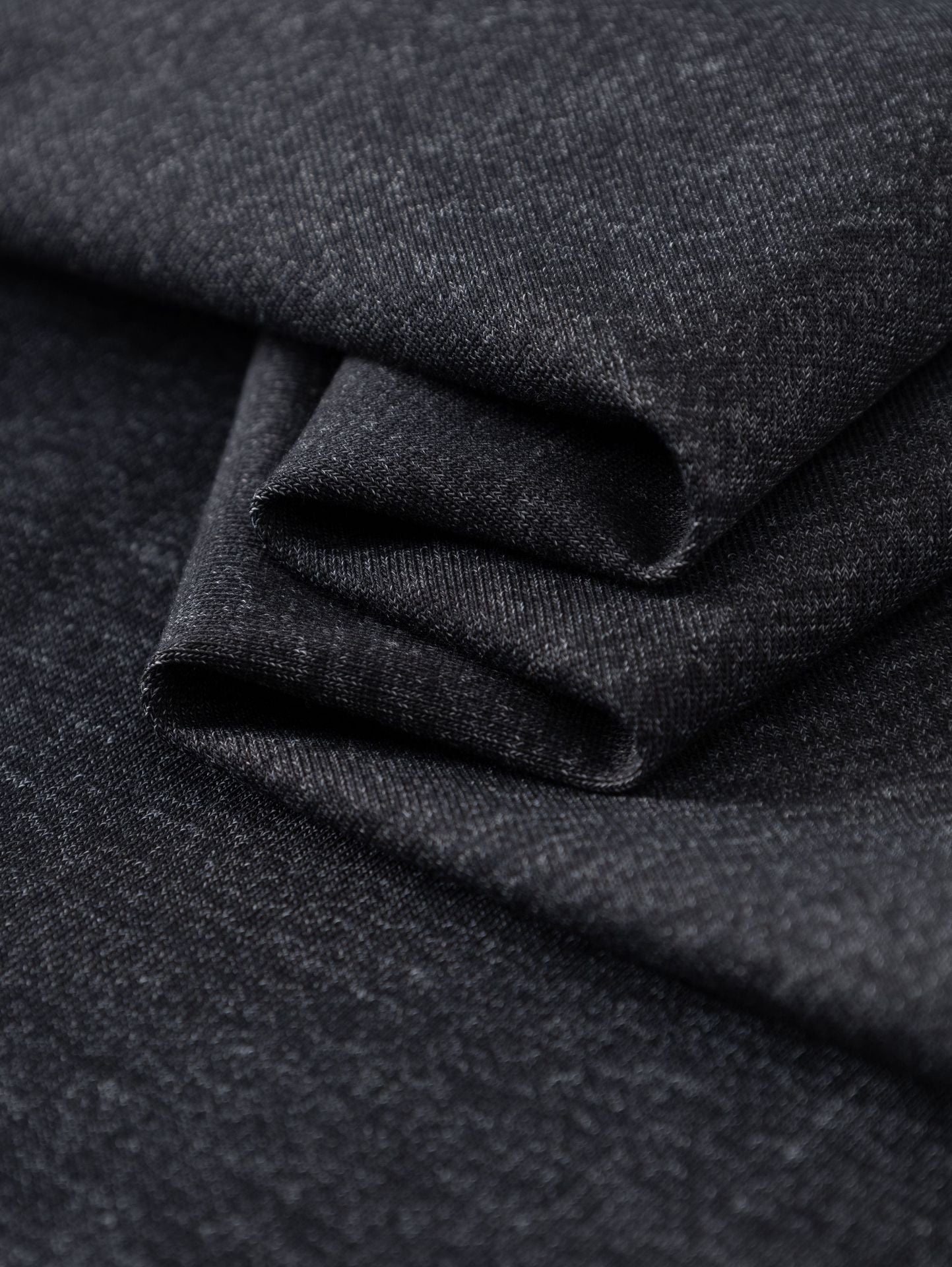 Spun Cotton Tee in Charcoal Grey