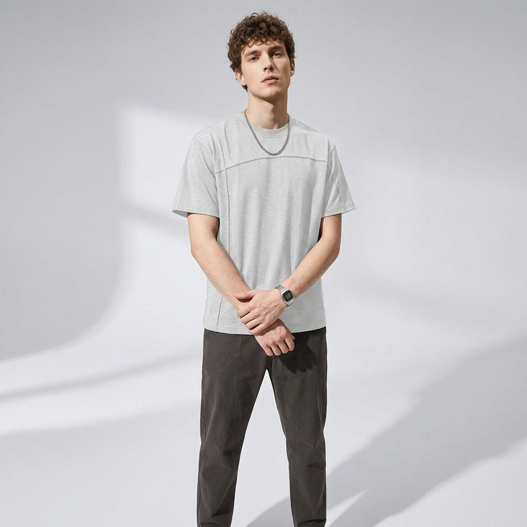 Spun Cotton Tee in Slate Grey