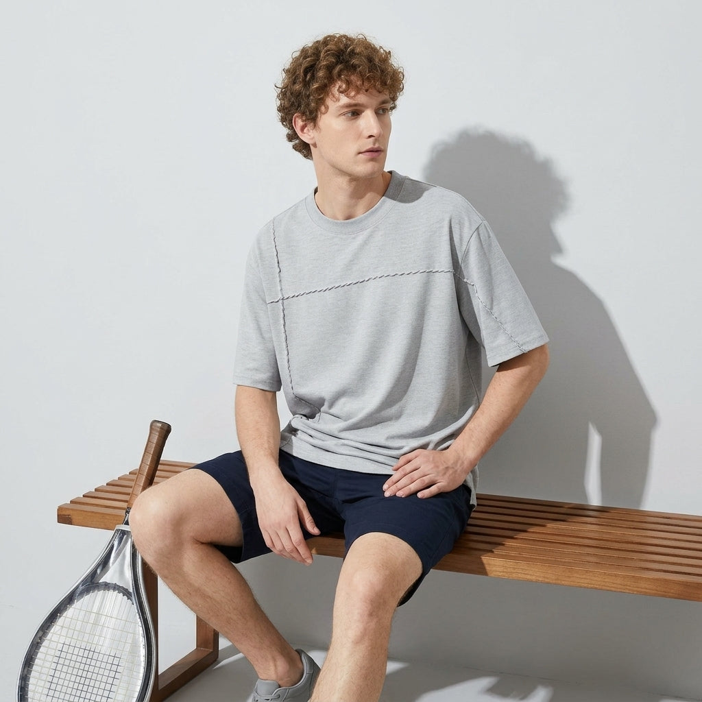 Spun Cotton Tee in Slate Grey