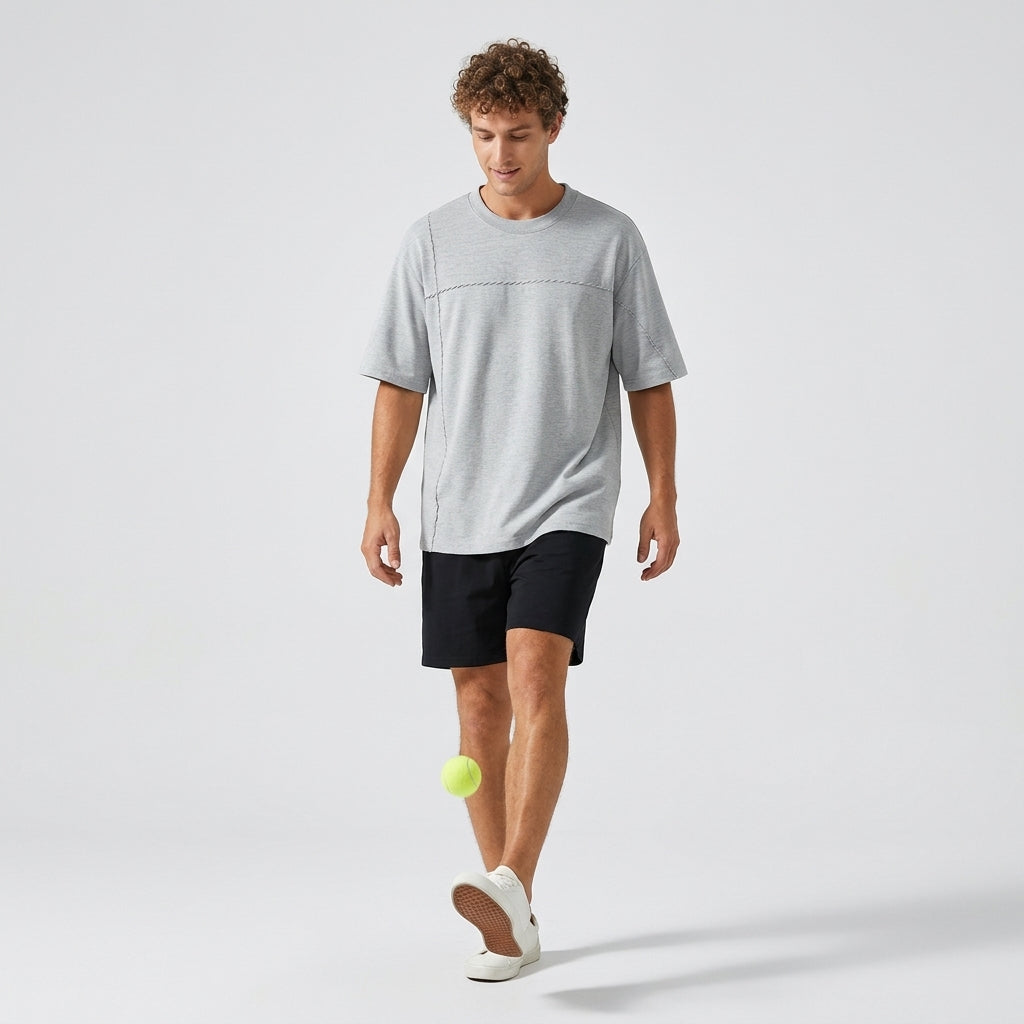 Spun Cotton Tee in Slate Grey