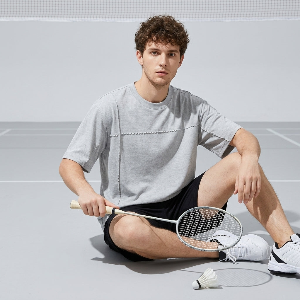 Spun Cotton Tee in Slate Grey