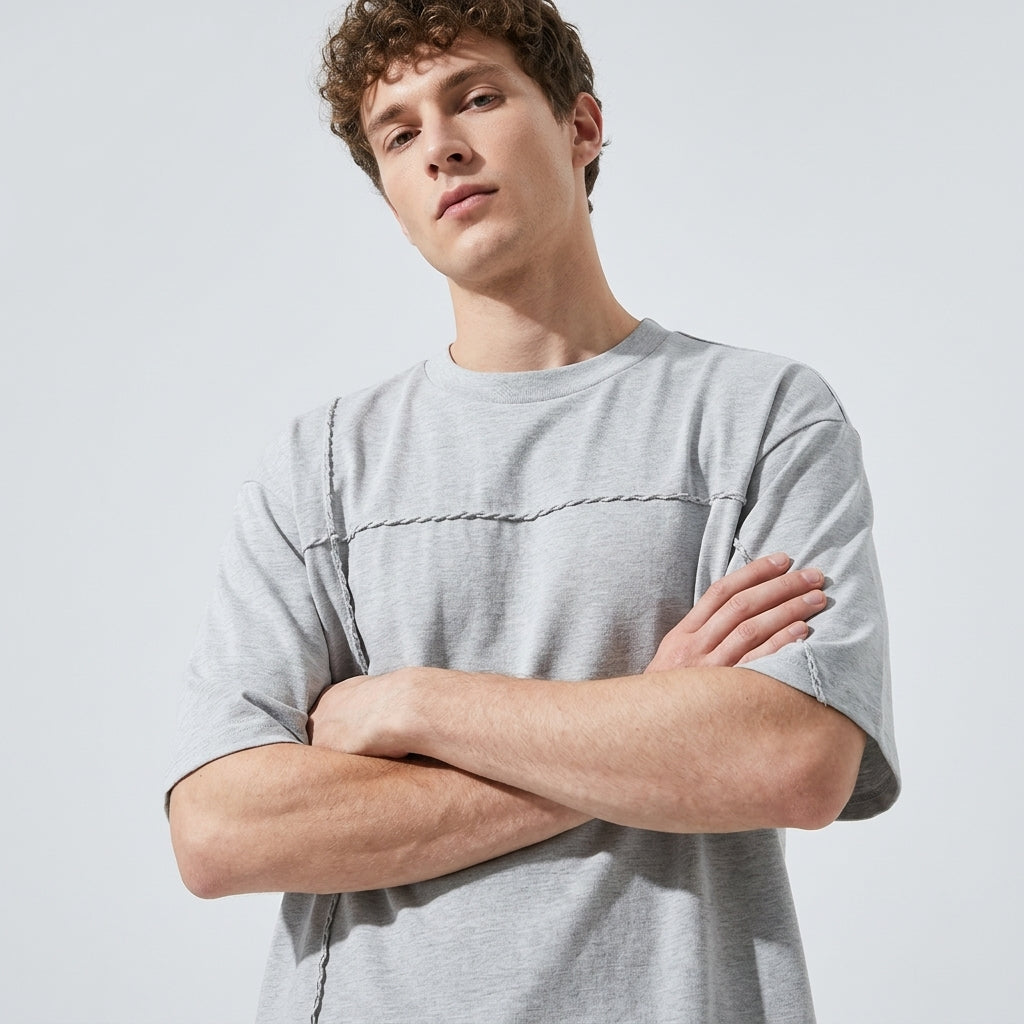 Spun Cotton Tee in Slate Grey