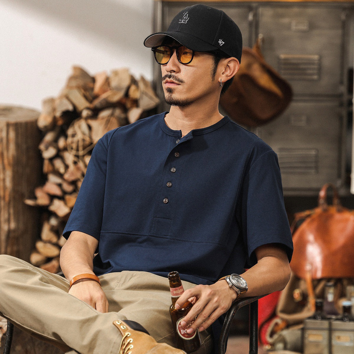 Canyon Crest Henley Tee