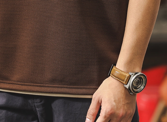 MochaEdge Contrast Knit Tee