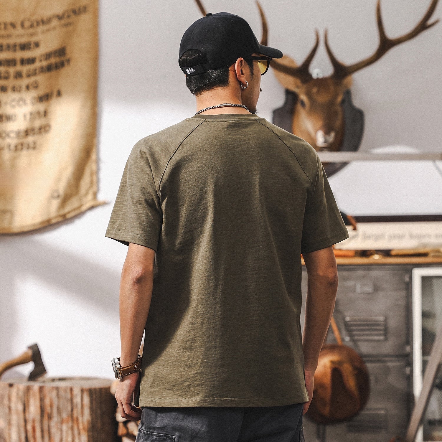 Urban Olive Green Tee