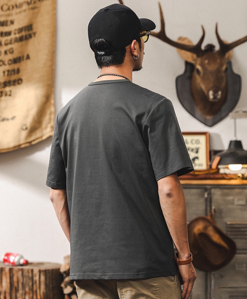 Frontier Buttoned Henley Tee