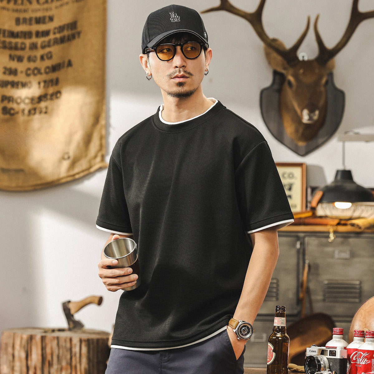 Midnight Layer Contrast Tee