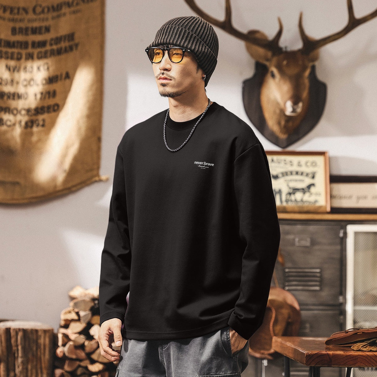 Combed Cotton Sweatshirt