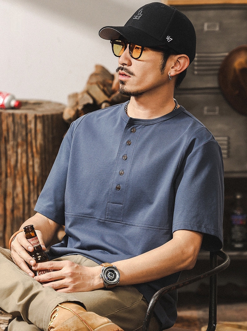 Heritage Buttoned Tee