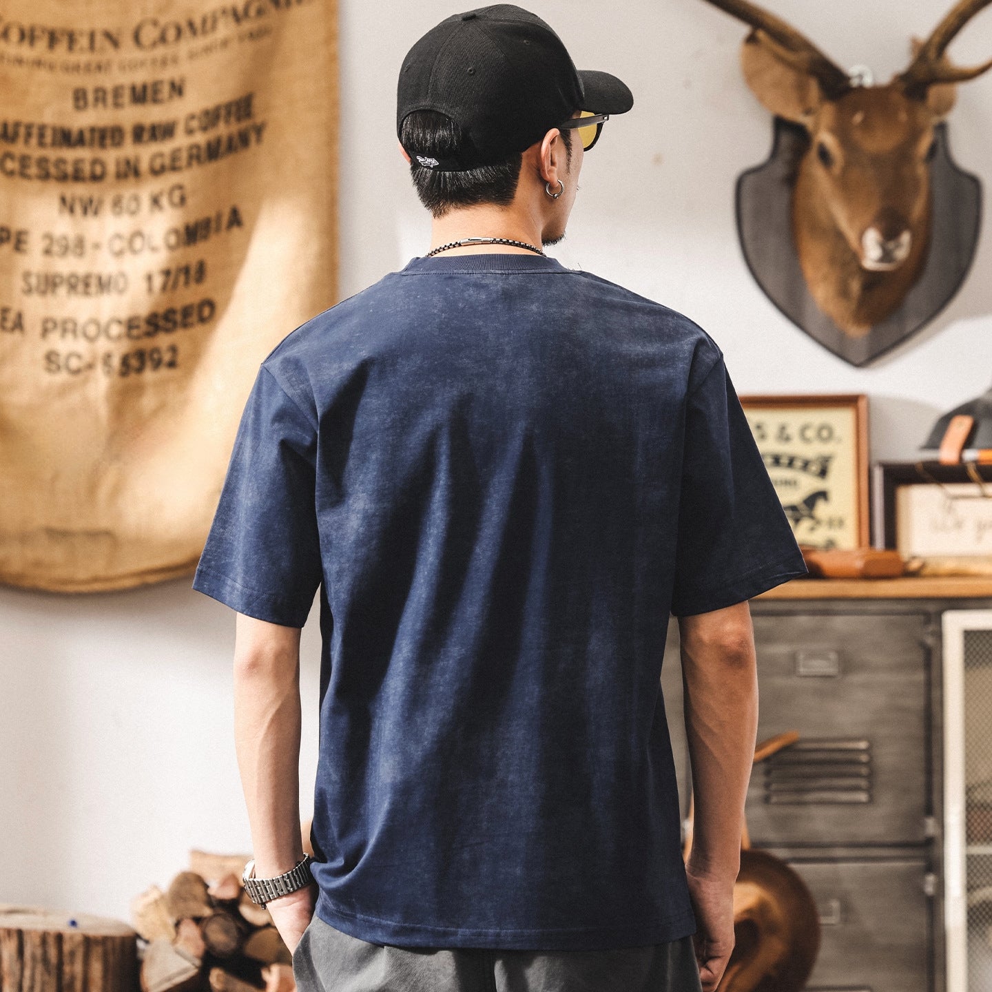 Tie-dyed 3D Printed Loose Fit T-shirt