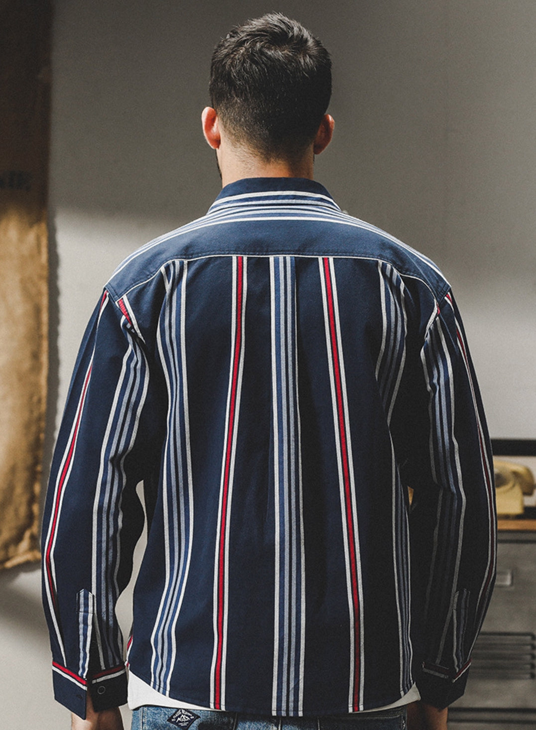 Harbor Stripe Tweed Shirt