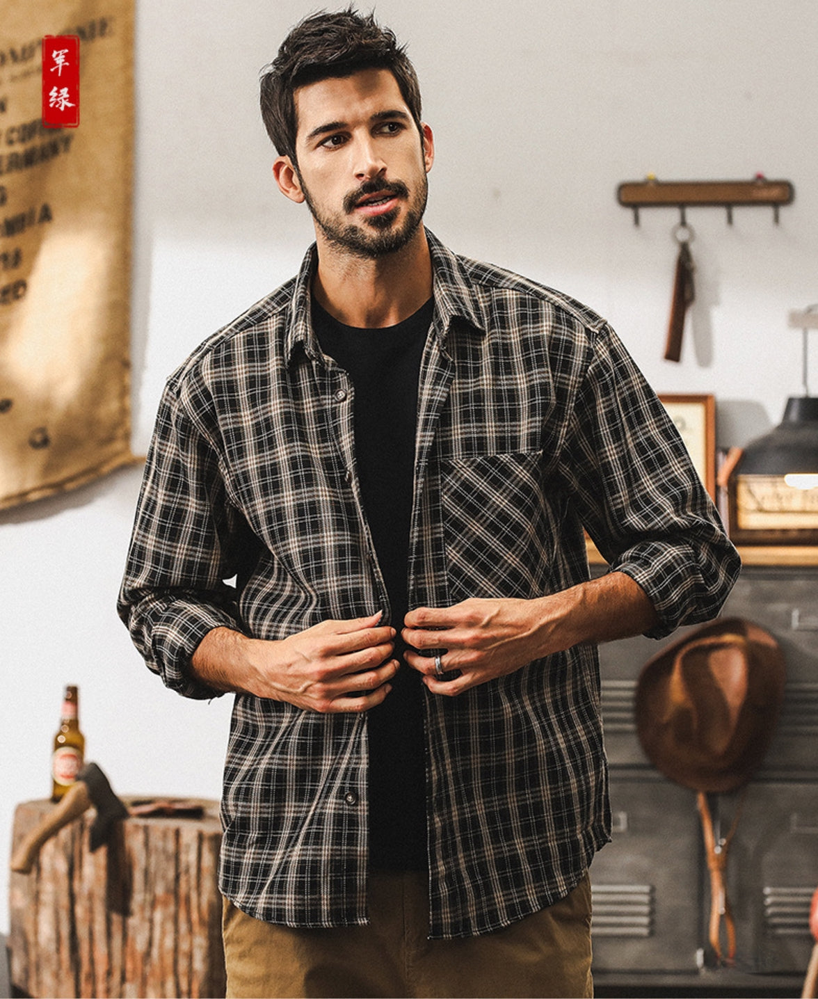 Timber Plaid Tweed Shirt