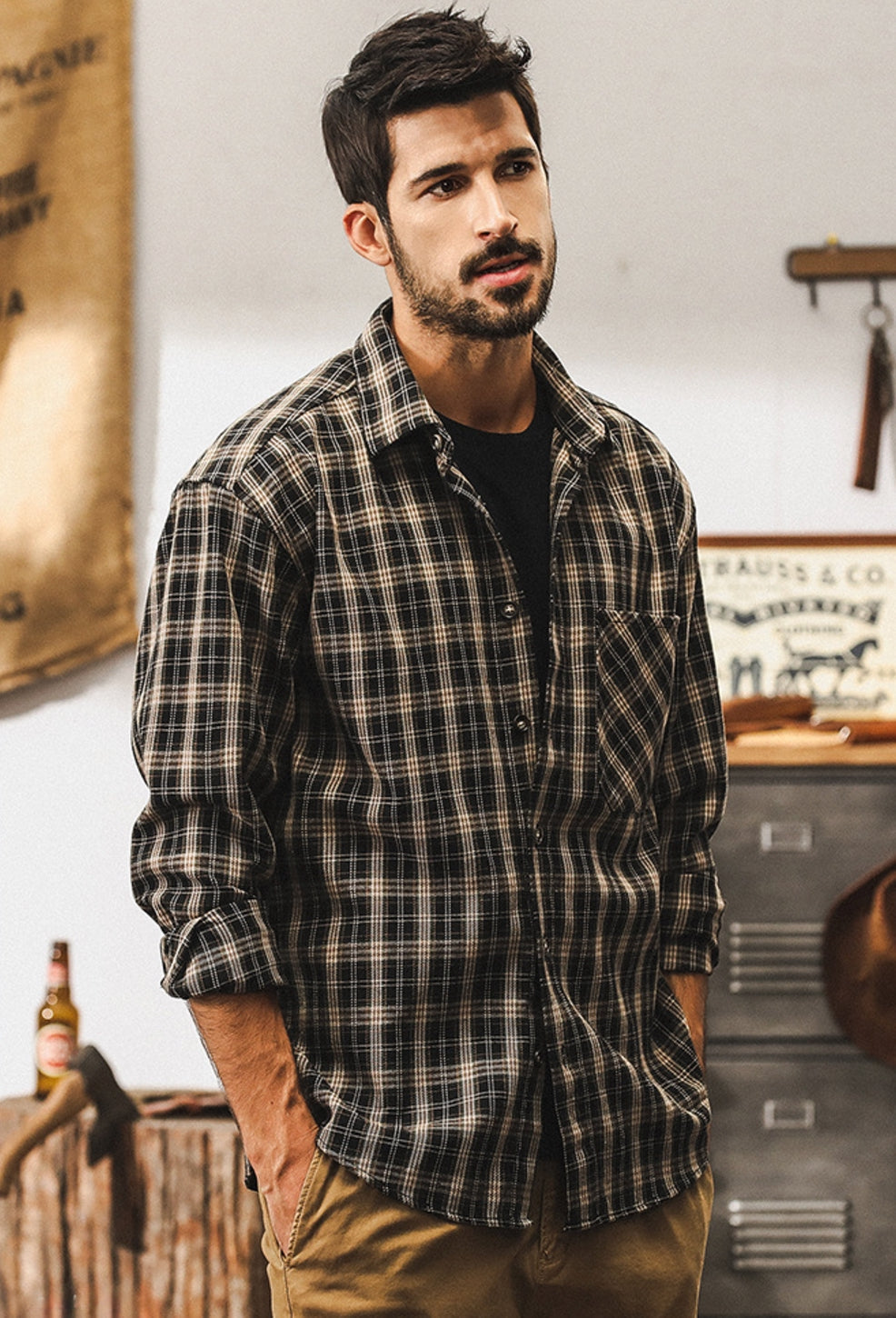 Timber Plaid Tweed Shirt
