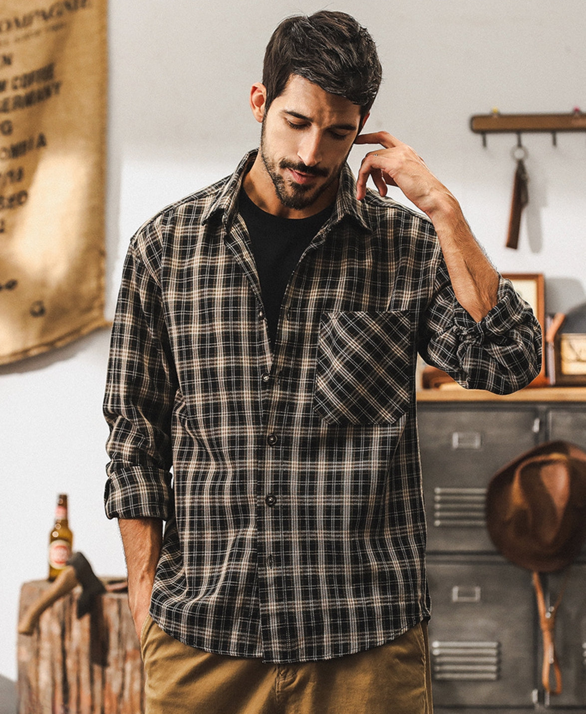 Timber Plaid Tweed Shirt
