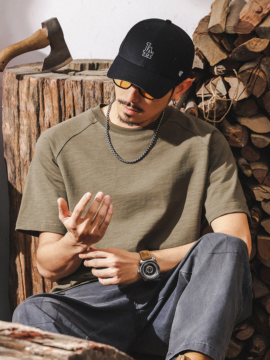 Urban Olive Green Tee