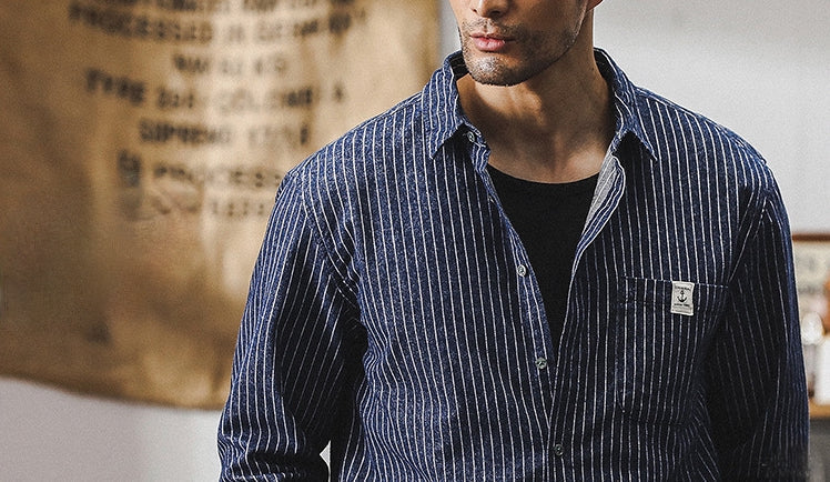 Indigo Tweed Shirt