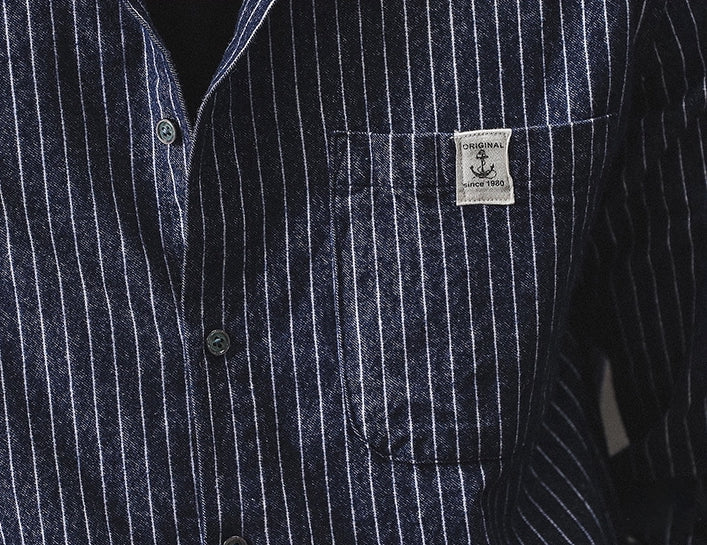 Indigo Tweed Shirt