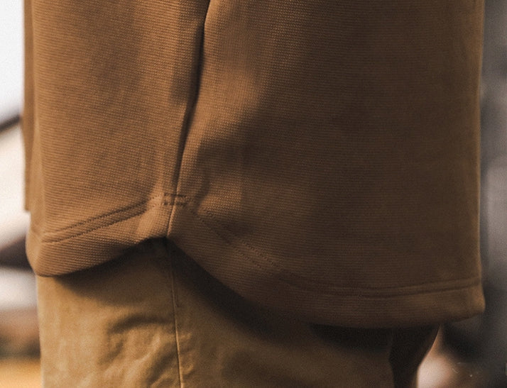 Rugged Winter Henley T Shirt