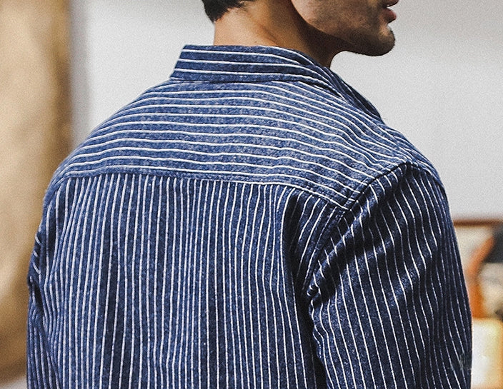 Indigo Tweed Shirt