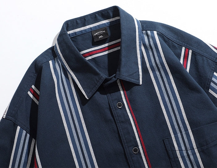 Harbor Stripe Tweed Shirt