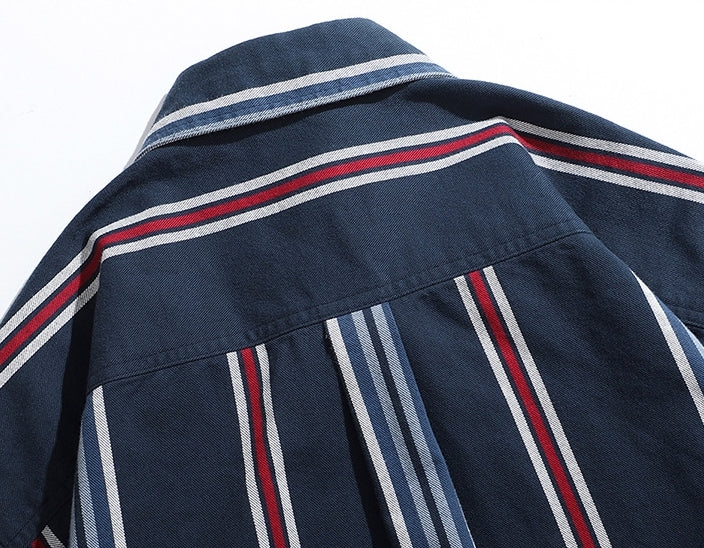 Harbor Stripe Tweed Shirt