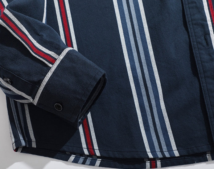 Harbor Stripe Tweed Shirt