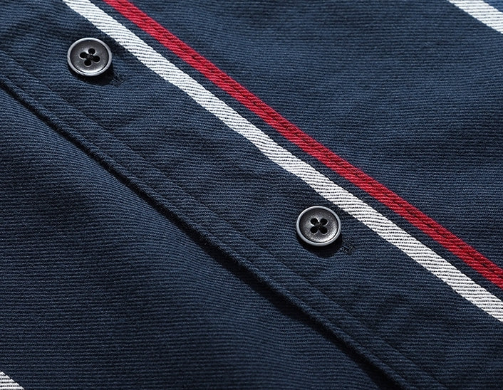 Harbor Stripe Tweed Shirt