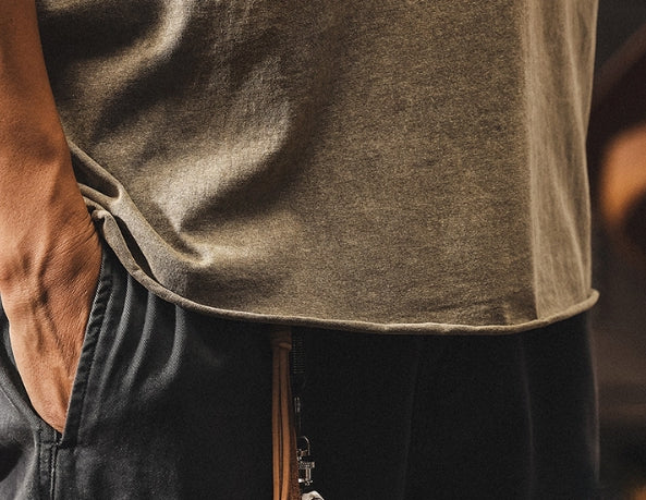 Urban Drift Henley Tee With Raglan Sleeves