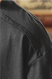 Shoulder Splice Panel Loose Tee in Black