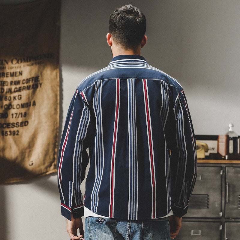 Harbor Stripe Tweed Shirt