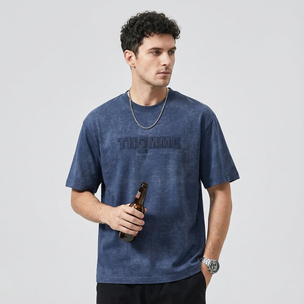 Tie-dyed 3D Printed Loose Fit T-shirt