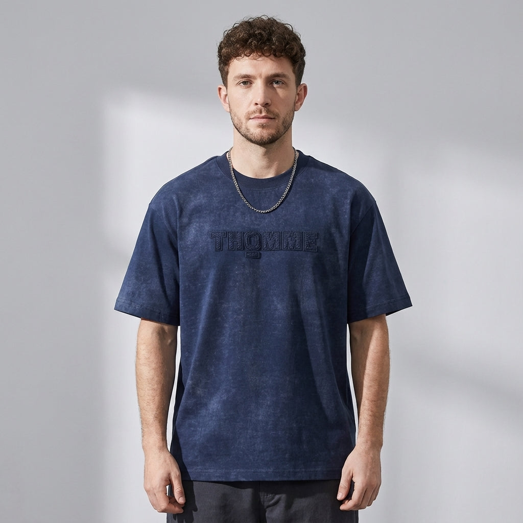 Tie-dyed 3D Printed Loose Fit T-shirt