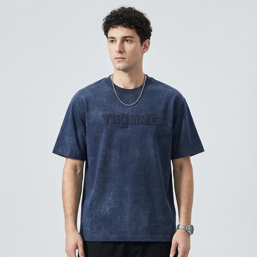Tie-dyed 3D Printed Loose Fit T-shirt