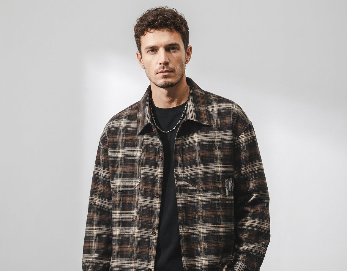 Classic Plaid Layering Winter Shirt