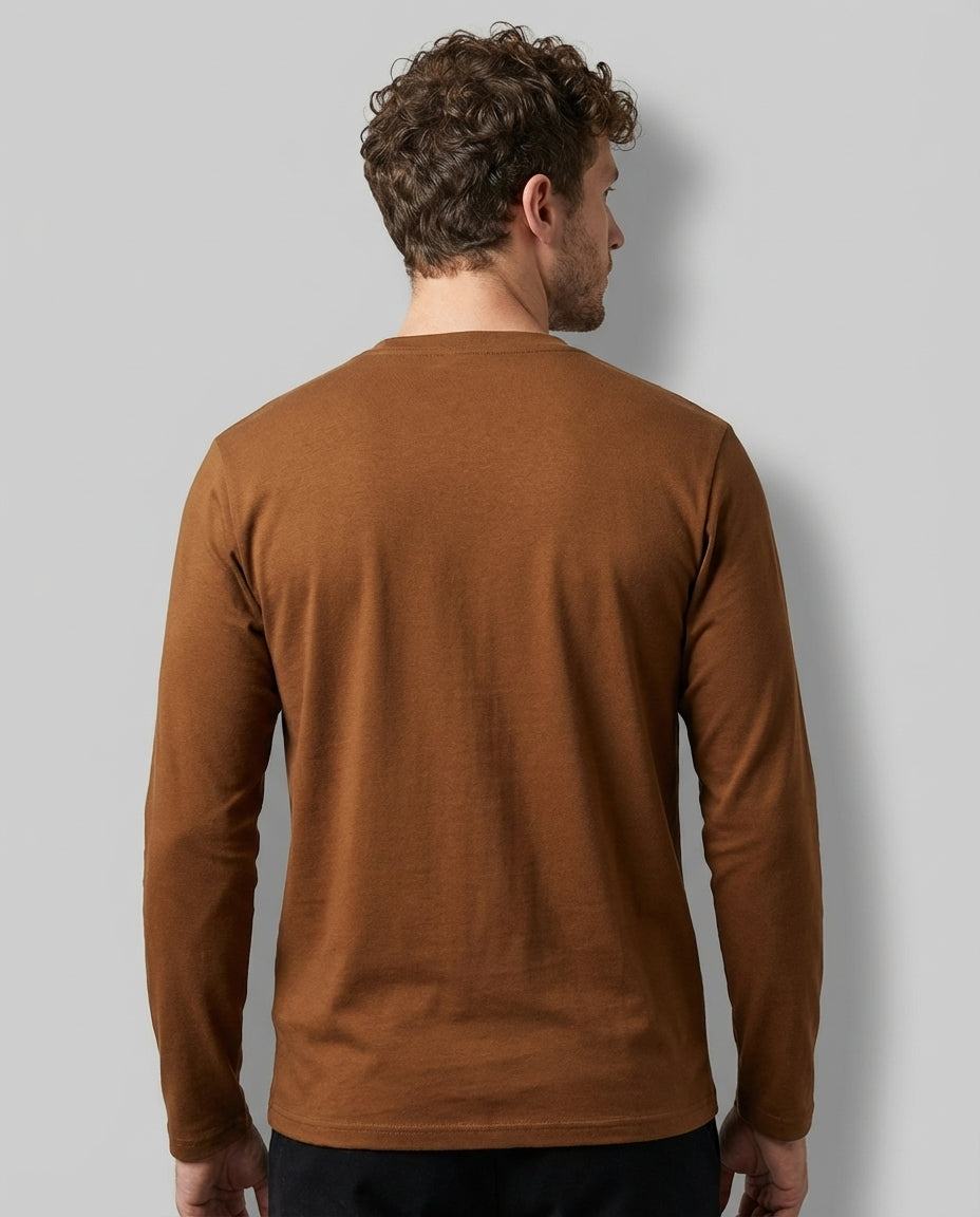 Alpine Double Layer Design Winter Henley Tee