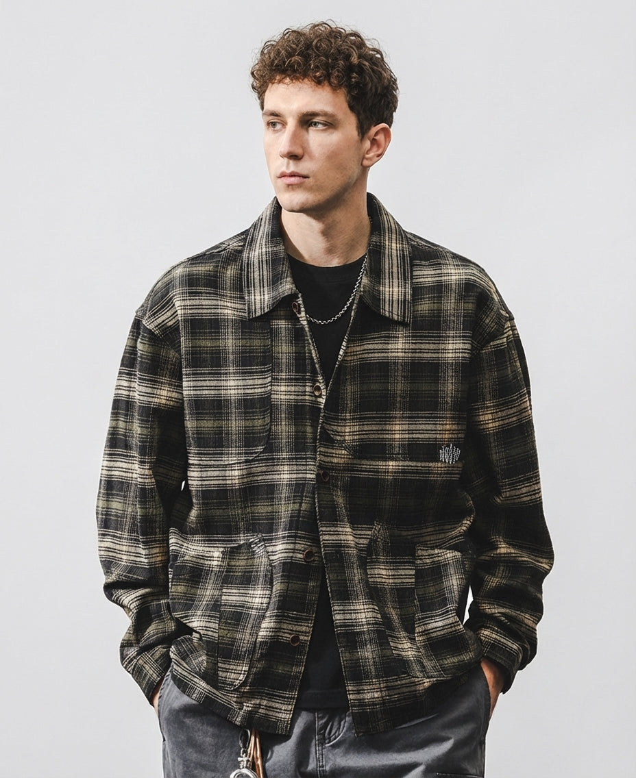 Classic Plaid Layering Winter Shirt