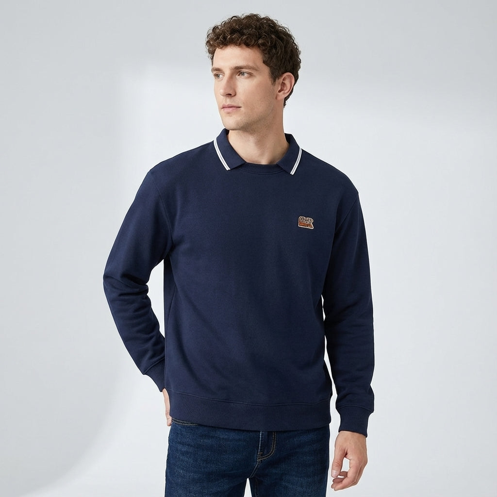 Classic Collared Sweatshirt