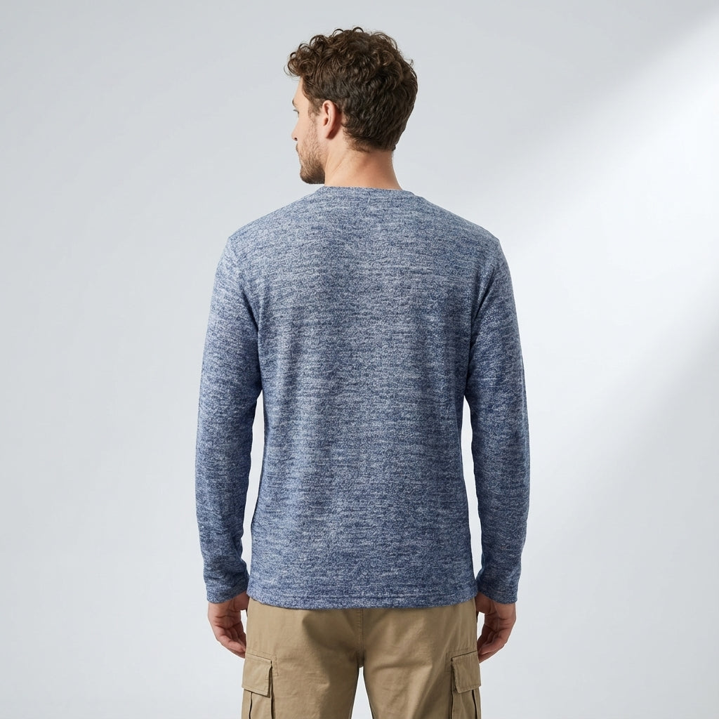 Soft Knitted Skin Friendly Fleece Crew Neck Tee