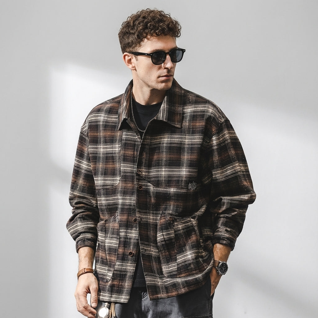 Classic Plaid Layering Winter Shirt