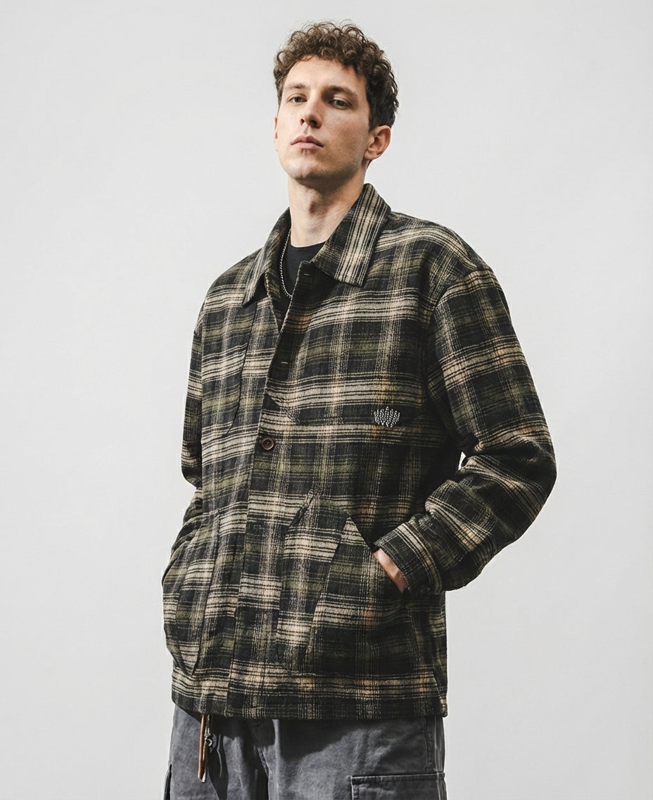 Classic Plaid Layering Winter Shirt