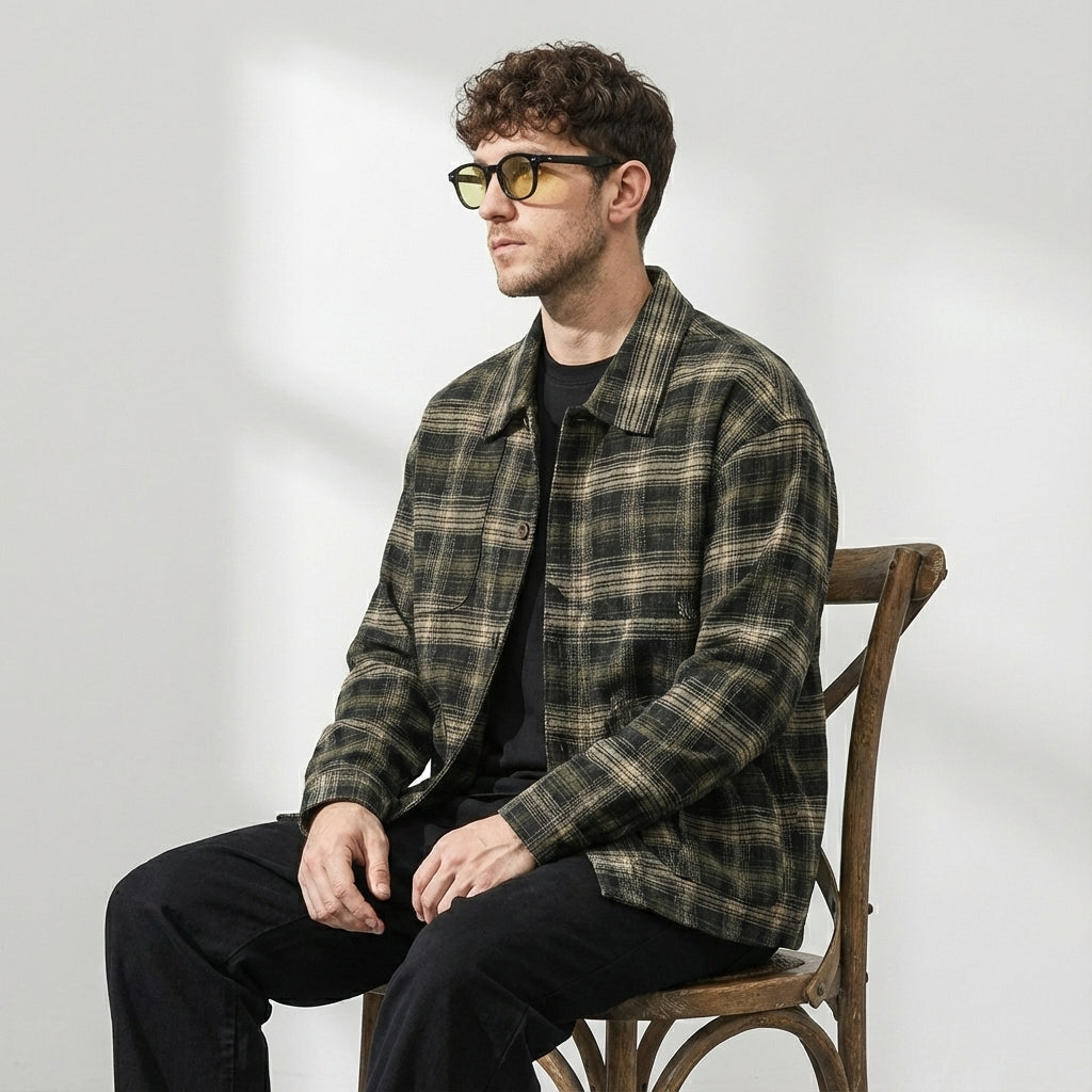 Classic Plaid Layering Winter Shirt